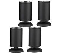 Gambe cilindriche per mobili da Letto, Gambe in Metallo per armadi, Gambe Regolabili per tavoli, Base in ABS, Nessuna Vibrazione, Sostituzione silenziosa dei Piedini, Protezione per paviment