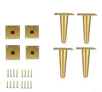 Gambe coniche d'acciaio laminate a freddo per i governi della TV di sostegno del sofà ed i comodini con il rivestimento elettrolitico antiruggine (I*4)