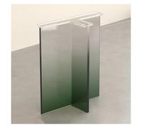 Gambe da tavolo in acrilico a forma di T, robuste basi di ricambio per mobili fai da te, migliorano la scrivania da pranzo e l'ufficio