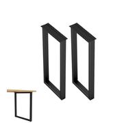Gambe da tavolo in metallo nero, 30 x 100 cm, regolabili, con accessori di montaggio, perfette per progetti di tavolo da pranzo fai da te, robuste gambe per mobili per la decorazione della casa (30 x