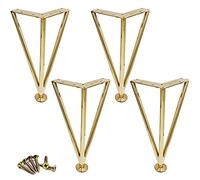 Gambe da tavolo in metallo, piedini di ricambio regolabili con viti per mobili moderni di metà secolo, supporto resistente, decorazione per la casa