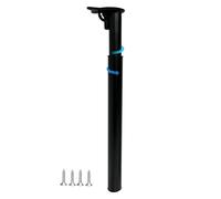 Gambe da tavolo in metallo regolabili, pieghevoli, altezza 71,9 - 119,9 cm, per mobili fai da te, campeggio, bar colazione, scrivania auto, robusto supporto nero per uso versatile