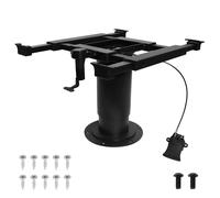 Gambe da tavolo per camper con spedizione veloce e gratuita con sollevatore pneumatico e funzione regolabile a quattro vie Sollevatore ad altezza con un solo pulsante da 35-73 cm black