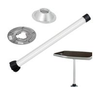 Gambe da tavolo per camper, in lega di alluminio, supporto per cerniera, design resistente alla ruggine, supporto di base rimovibile stabile, interni leggeri per yacht, barche, camion