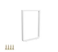 Gambe da tavolo robuste in metallo bianco per progetti fai da te, 35 cm x 60 cm, piedini di supporto per tavolini, tavoli da pranzo, scrivanie, bar e panche per la colazione con viti incluse
