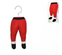 Gambe di babbo natale rosso decorazioni per albero di natale addobbi puntale o d