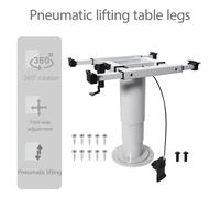Gambe di sollevamento pneumatiche per carichi pesanti con regolazione dell'altezza fluida, serrature scorrevoli a 4 vie, ideali per camper, camper e barche, consegna veloce.