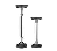 Gambe di supporto per cassettiere - 28 - 42 cm - Coppia di piedini regolabili per mobili, resistenti all'usura, gambe multiuso in acciaio inox per regolazione dell'altezza, stabilità, librerie