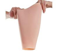 Gambe finte in silicone, cuscinetti elastici morbidi per sollevare la | Coprigambe in pelle per nascondere cicatrici e segni della nascita, piegare o dimagrire le gambe, aspetto (destra, L)