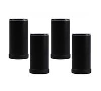 Gambe for mobili, gambe for tavoli in metallo, gambe di ricambio for divani, scrivanie, mobili da letto, neri, 4 pezzi(15cm)