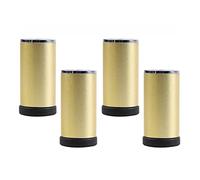 Gambe for mobili, gambe for tavoli in metallo, gambe di ricambio, gambe for divani e scrivanie, mobili da letto, oro, 4 pezzi(40cm)