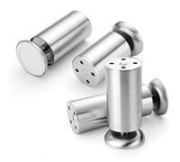 Gambe for mobili in acciaio inossidabile Piedini for regolabili 4 pezzi for tavoli rotondi for armadi for scrivania Home Office Divano da cucina(25cm(9.8in))
