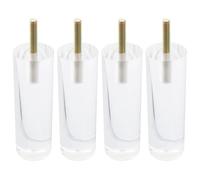 Gambe in acrilico per mobili Set di 4 gambe Mcredy per mobili Tavoli Divani Altezza 11,9 cm Acrilico Trasparente con Hardware di Montaggio Lucite Gambe per mobili 5/16 '' Gancio Bolt Gamba per mobili