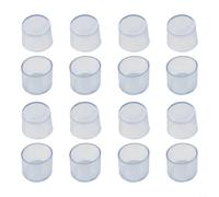 Gambe in gomma per mobili con caratteristiche antiurto, cuscinetti inferiori rotondi per proteggere i pavimenti e stabilizzare sedie e tavoli instabili (trasparente 25 mm)