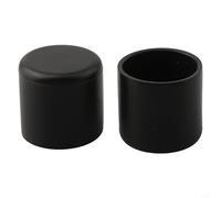 Gambe in gomma per mobili con caratteristiche antiurto, cuscinetti inferiori rotondi per proteggere i pavimenti e stabilizzare sedie e tavoli instabili (nero, 25 mm)