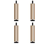 Gambe in metallo regolabili in altezza - 4 gambe rotonde per mobili per divano sedia letto sostituzione 35 cm/13,78 pollici elegante finitura oro durevole filo M6 design per la decorazione della casa