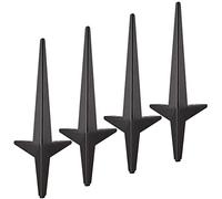 Gambe mobili in metallo a forma di diamante americano gambe di ricambio moderno per la ricambio per cabinetto per cabine da tavolino da tavolino da tavolino da tavolino da 15 cm Titanio Matte Black