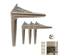 Gambe Per Divani 4 Pz Gambe per Mobili in Metallo Piedini da Tavolo,Triangolo,Sostituzione Poltrona Letto Armadio Piedini in Acciaio Laminato a Freddo,Non Arrugginisce (12cm/4.72inch,Bronze)
