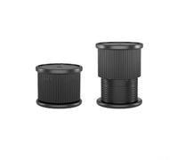 Gambe per mobili che si adattano alle differenze di livello del pavimento fornendo un funzionamento silenzioso per armadi e armadi, nessun montaggio necessario (nero)