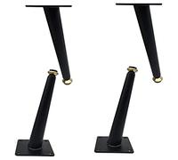 Gambe per mobili in acciaio inox nere, gambe affusolate per divano, gambe per mobili in metallo per tavolino da caffè, supporto TV, decorazione per la casa moderna della metà del secolo