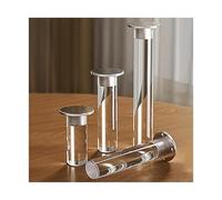 Gambe per mobili in acrilico, Confezione Da 4 Gambe for Mobili In Acrilico Trasparente Altezza (8-40) cm(Height 10cm)