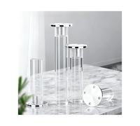 Gambe per mobili in acrilico, Gambe for mobili regolabili in acrilico, confezione da 4 misure multiple trasparenti(25cm)