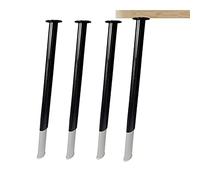 Gambe per mobili in lega di alluminio nere regolabili in metallo da pranzo e tavolo da bar Supporto 600725mm per Home Office & tavoli da colazione