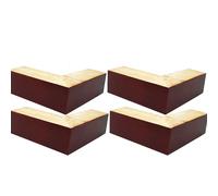 Gambe per mobili in legno, piedini per divano a forma di L, piedini di ricambio per mobili, set da 4 pezzi, alzate in legno, eleganti gambe da tavolo (F sette caratteri 5 cm)