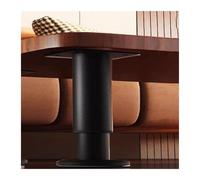 Gambe per mobili lavello, Kit di installazione e riparazione for pali supporto telescopici in acciaio inossidabile for mobili da cucina bagno(Black,2*Height 25 42cm)