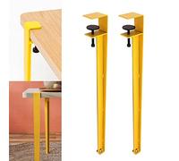 Gambe per mobili Regolabili a Forma di F per Tavolo da Lavoro, tavolino da caffè, Tavolo da Bar, 71 cm, Gambe per Tavolo con Clip e Supporto per Piano di Lavoro, Gambe per Sedia, Gambe per b