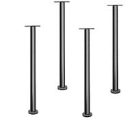 Gambe per mobili Regolabili in Acciaio Inossidabile, Gambe per Tavolo in Metallo Resistente per Cucina, Bar per la Colazione, Piano di Lavoro, TV, scrivania, Supporto per Gambe del Letto SOS