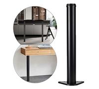 Gambe per mobili regolabili - Piedini per tavolo regolabili in altezza - Gambe per scrivania intercambiabili - Gambe per ufficio in metallo per supporto casa/bar - Nero/Bianco - 90 cm (35,4 pollici)
