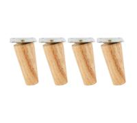 Gambe per mobili ruote per mobili 4 piastre di montaggio 4 pezzi legno + ferro 2