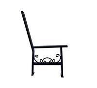 Gambe per panchina da giardino con gambe in acciaio, 2 pezzi, colore nero