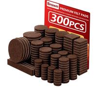 Gambe per sedie in feltro da 300 pezzi, confezione di valore di varie dimensioni, cuscinetti per mobili in feltro per proteggere pavimenti in legno, autoadesivi