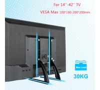 Gambe per supporto TV universali Piedini TV per TV LCD/LED/OLED/Plasma, piedistallo per supporto TV da tavolo per schermo piatto e curvo