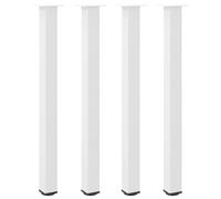 Gambe per tavolo da bar 4 pz bianche 110-112 cm in acciaioGambe forcina tavolino
