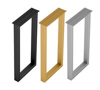 Gambe per tavolo da bar, gambe in acciaio, base per scrivania per computer, altezza 70 cm/100 cm, finitura nero/oro/argento, design moderno robusto per mobili per casa e ufficio