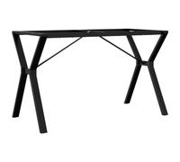 vidaXL Telaio Gambe a Y per Tavolo da Pranzo 120x60x73 cm in Acciaio, gamba in ferro, gambe in ferro, gambe per tavoli, gambe per tavolo