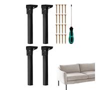 Gambe pieghevoli per tavolo, set di 4 gambe per tavolo da cucina - gamba con protezione in gomma per armadietto, divano comodo, armadio