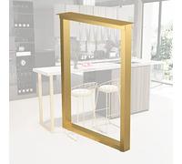 Gambe quadrate da tavolo di ferro per mobili fai -da -te gambe da scrivania in metallo industriale per il tavolino da tavolino e comò decorazioni rustiche decorazioni in oro set di colori oro di 4