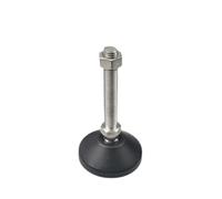 Gambe regolabili 1-4 pz M8 M10 M12 Giunto Universale Regolabile Mobili Piedini di Livellamento Base Girevole Tornio Gamba Pad Sedia Da Tavolo Regolare livellatore Piede(D40xM10x100,4 Pcs)