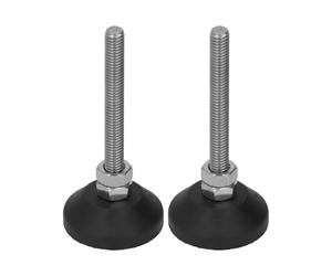 Gambe regolabili 2PCS M6 Mobili Glide Girevole Livellamento Supporti Rilievi Del Piede Regolabile In Nylon Base In Gomma Cuscinetti di Livellamento D30xM6x50