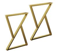 Gambe regolabili in ferro in metallo nero per armadio da scrivania fai-da-te o tavolino da caffè - Facile montaggio con viti di montaggio - Dimensioni 35x60 cm / 13,8x23 pollici