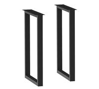 Gambe regolabili in metallo per un facile montaggio, perfette per tavolini da caffè e mobili da soggiorno (nero, 40 x 62 cm), design robusto ed elegante