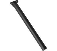 Gambe regolabili per mobili in acciaio inossidabile, confezione da 2 gambe da tavolo in metallo per piani di lavoro da cucina, sgabelli da bar o supporto per mobili, 60 cm, gambe rotonde nere