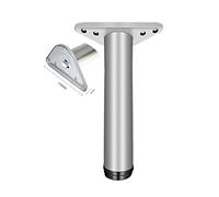 Gambe regolabili per mobili in alluminio da 30 mm, 80 cm, argento opaco, capacità di carico 75 kg, perfette per sgabelli da bar, piani di lavoro della cucina, progetti fai da te e bar per la colazione