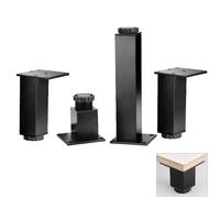 Gambe regolabili per mobili, in lega di alluminio, per armadi, supporti TV, tavolini da caffè e comodini, 4 pezzi