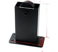 Gambe regolabili per mobili per divano letto con ruote girevoli | Piedi d'acciaio laminati a freddo del Governo con le macchine per colata rotanti, altezza 8-12cm per la Tabella