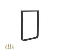 Gambe robuste in metallo nero, 40 cm x 90 cm, ideali per tavolini da caffè fai da te, tavoli da pranzo, bar per la colazione, panche - include viti per un facile montaggio